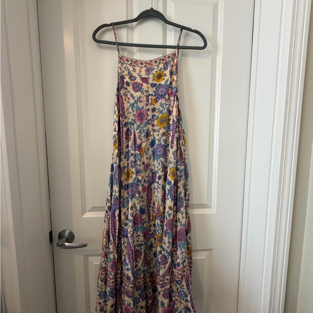Spell Floral Maxi Dress with Adjustable Spaghetti Straps